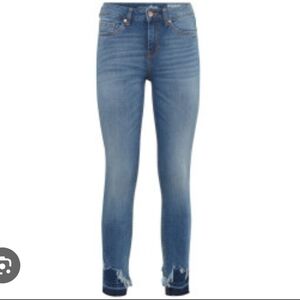 Tom Tailor NELA EXTRA SKINNY Jeans raw hem Blue
